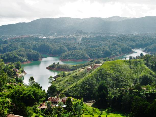 istock Walk through the Guatape reservoir 1224267269