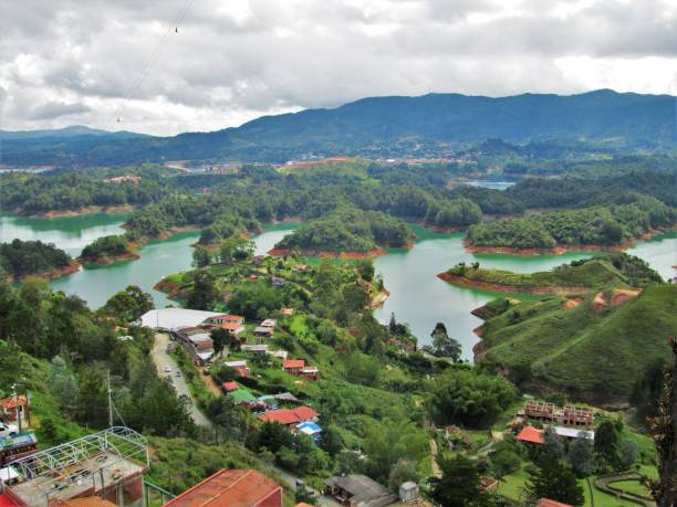 istock Walk through the Guatape reservoir 1224267290