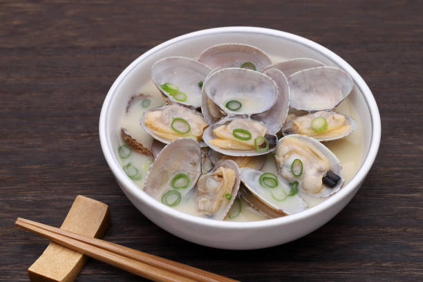 istock Japanese cuisine, boiled clams in butter 1224270581