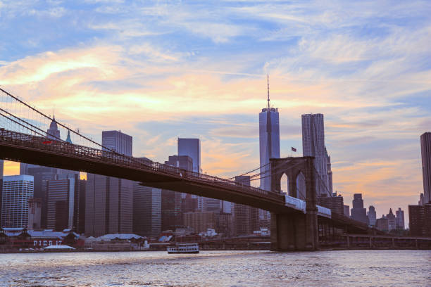 istock Brooklyn bridge and New York Skyline 1224271269
