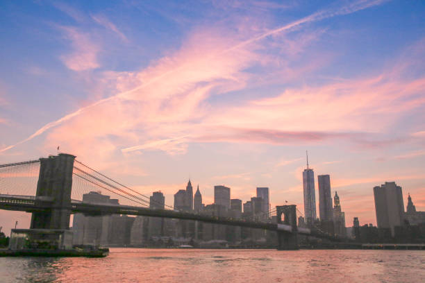istock Brooklyn bridge and New York Skyline 1224271317