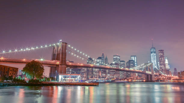 istock Brooklyn bridge and New York Skyline 1224271427