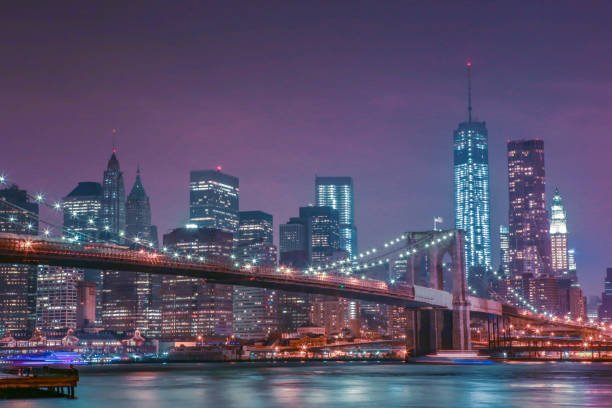 istock Brooklyn bridge and New York Skyline 1224271455