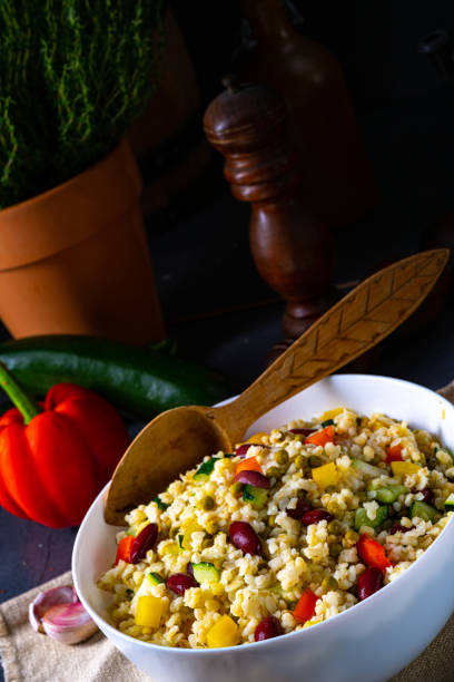 istock bulgur kaszotto with fresh vegetables and kidney bean 1224283263