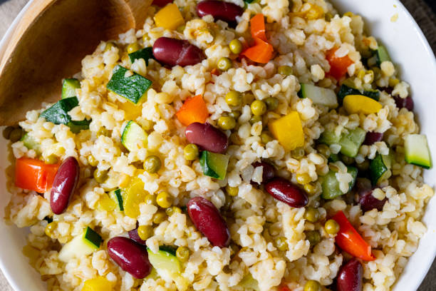 istock bulgur kaszotto with fresh vegetables and kidney bean 1224283348