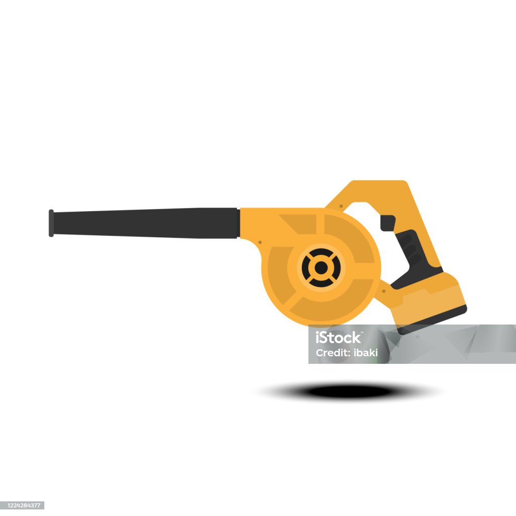 Vector Blower Cordless Electric Blower Flat Vector Design Stock Illustration ...