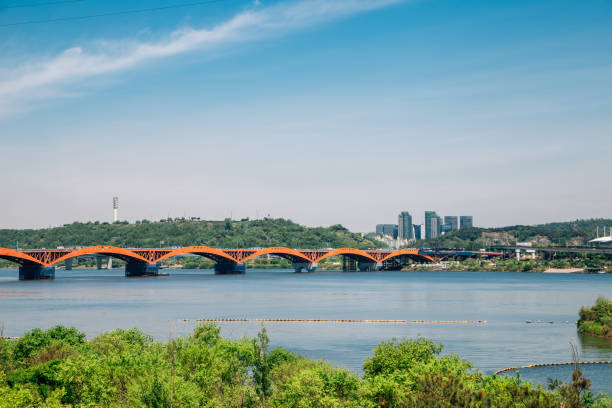 istock Seongsan Bridge and Han river in Seoul, Korea 1224284490