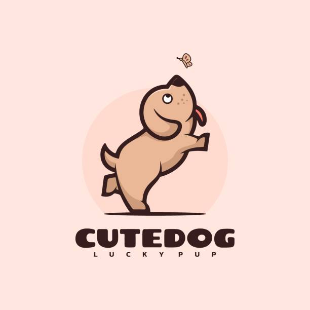 illustrations, cliparts, dessins animés et icônes de vector illustration dog mascot cartoon style. - terrier dog puppy animal