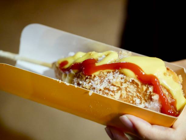 istock Korean food, cheese hotdog 1224286902