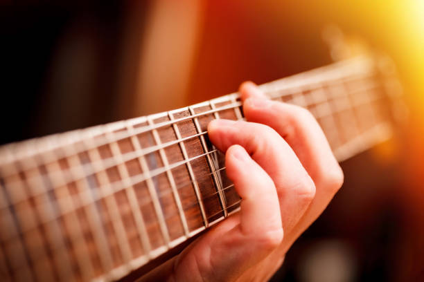 istock Musician playing on electric guitar. close up 1224296462
