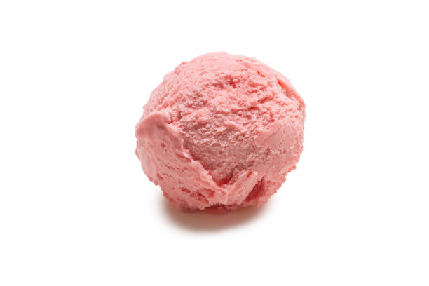 istock Ice-cream ball isolated on white. 1224296544