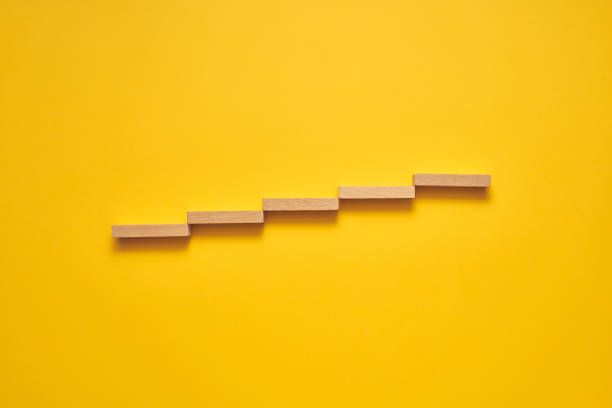 istock Climbing the stairs to success and progress in a conceptual image 1224296904