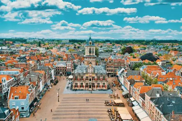 Photo of Delft city in Netherland, Europe