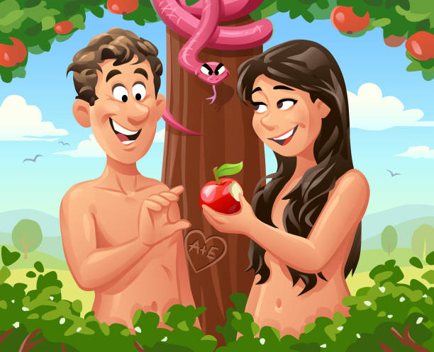 Adam And Eve Cartoon Illustrations, Royalty-Free Vector Graphics & Clip Art - iStock Adam And Eve Cartoon Illustrations, Royalty-Free Vector Graphics & Clip Art - iStock
