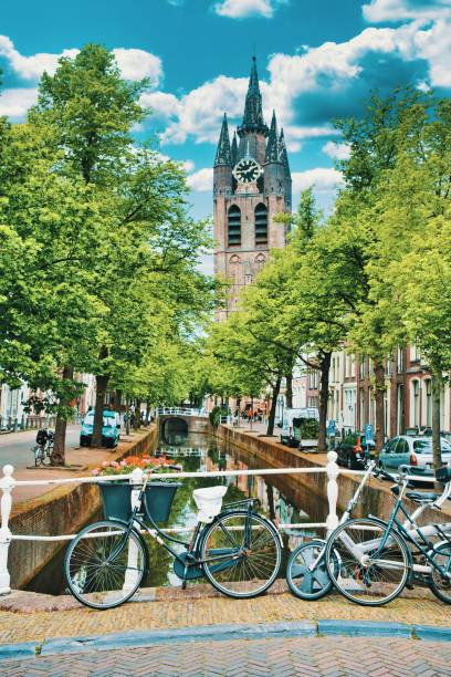 istock Delft city in Netherland, Europe 1224303202