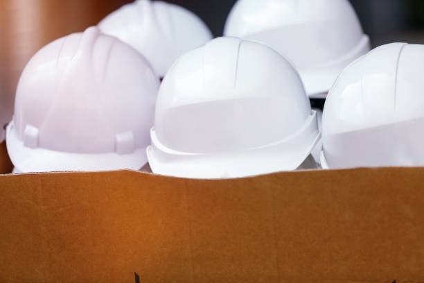 istock New safety helmets in a box 1224304718