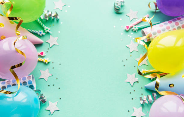 istock Happy birthday and party background 1224304781