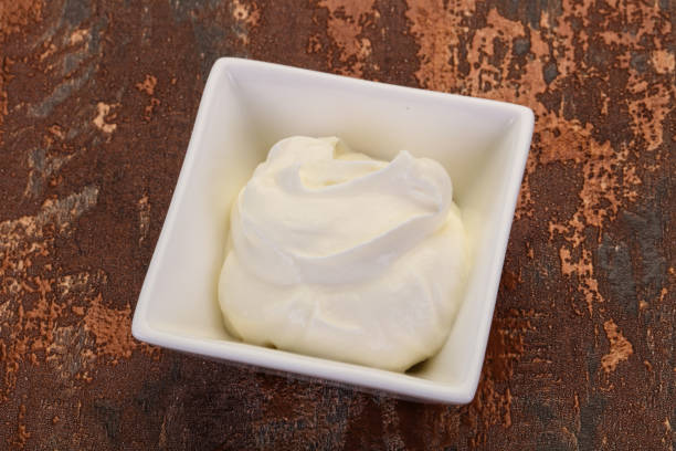 istock Sour cream in the bowl 1224305647