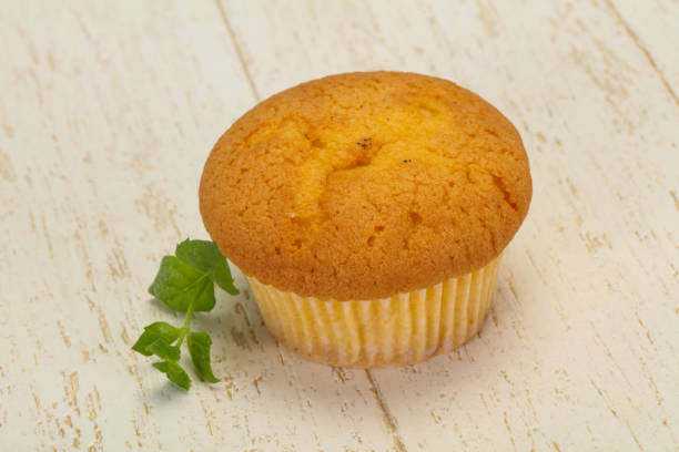istock Sweet tasty muffin served mint 1224307306