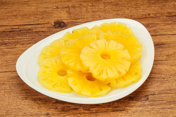 istock Marinated pineapple rings in the bowl 1224308779