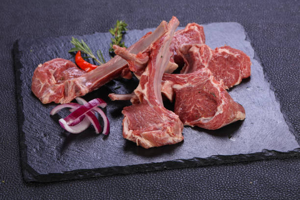 istock Raw rack of lamb 1224311043