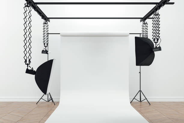 istock 3d image of clean big space photo studio 1224313030