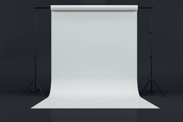 istock 3d image of clean big space photo studio 1224313137
