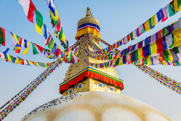 istock Boudhanath Stupa Kathmandu Nepal with Prayer Flags 1224314641