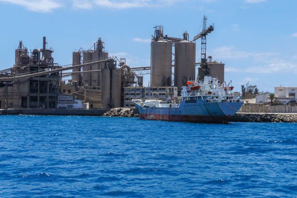 istock Coastal industrial mining factory 1224317819
