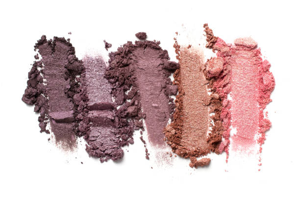 istock Broken multicolor eyeshadow as samples of cosmetic beauty product 1224318553