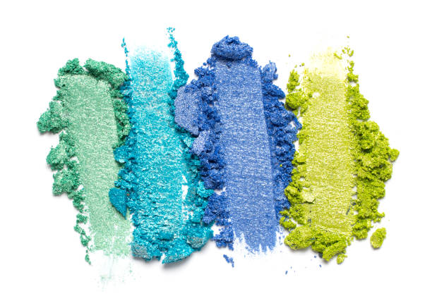 istock Broken bright multicolor eyeshadow as samples of cosmetic beauty product 1224319218