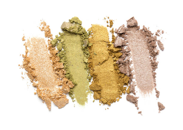 istock Broken bright multicolor eyeshadow as samples of cosmetic beauty product 1224319226