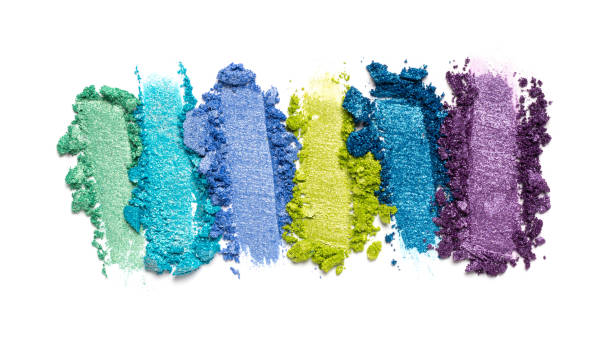istock Broken bright multicolor eyeshadow as samples of cosmetic beauty product 1224319278