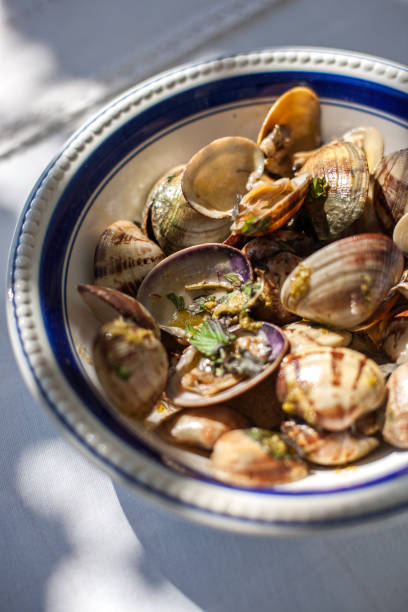 istock Close-up of Steamed Clams 1224323310