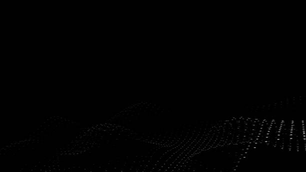 istock Abstract 3d rendering of seamless looped animation. Modern background design. Abstract futuristic Wave of particles. Futuristic dots background with a dynamic wave.Seamless loop.Digital matrix alpha 1224325516