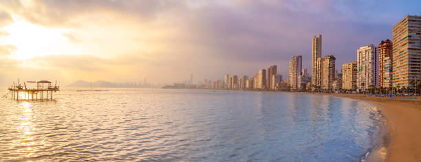 istock Benidorm Levante beach ar sunset in Alicante Spain 1224325807