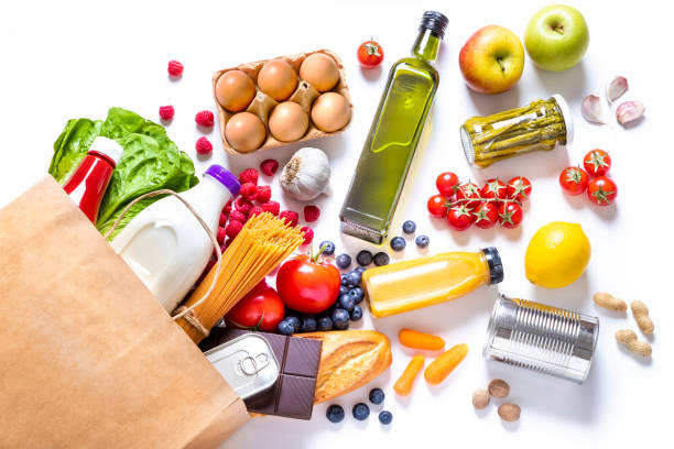 Pepper bag full of groceries