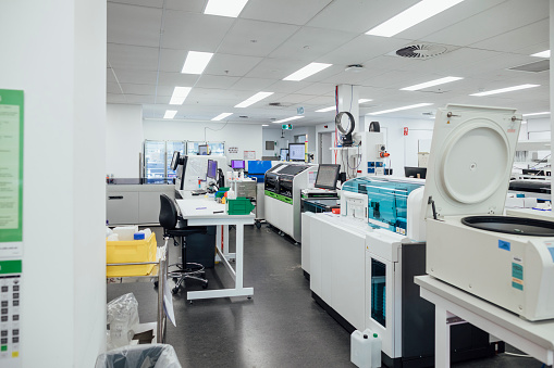 A shot of a science laboratory in a university in Perth, Australia.