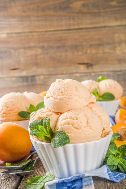 istock Sweet apricot ice cream 1224338843