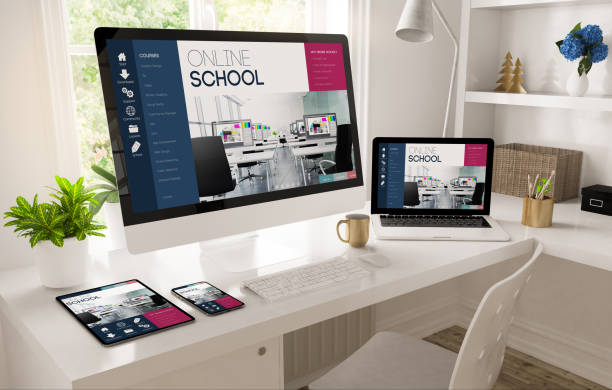 istock home office desktop showing online school website 1224339523