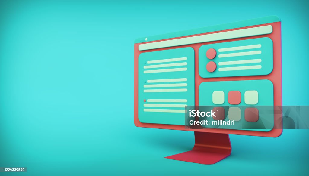Computer Image Interface Computer Interface Illustration Stock Photo - Download Image Now - Web ...