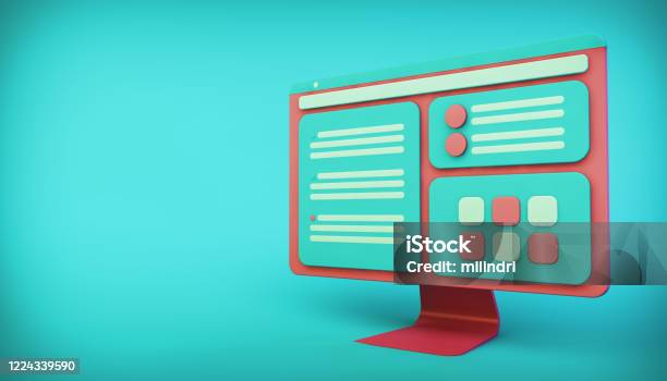 Computer Design Interface Computer Interface Illustration Stock Photo - Download Image Now - Web ...