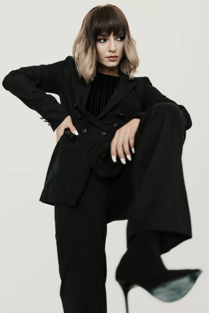 istock Portrait Bossy woman with attitude posing on white background 1224342902