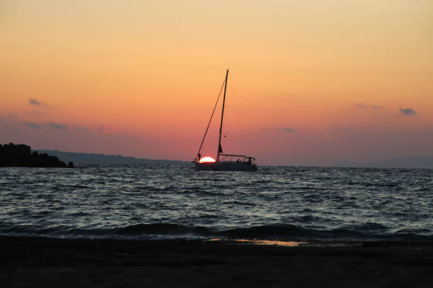 istock A sailingship at the evening 1224358597