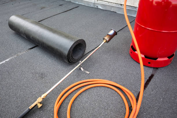 istock Equipment for bitumen roofing felt repair 1224359485