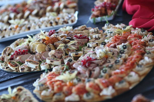 istock Close up of different tasty starters 1224361022
