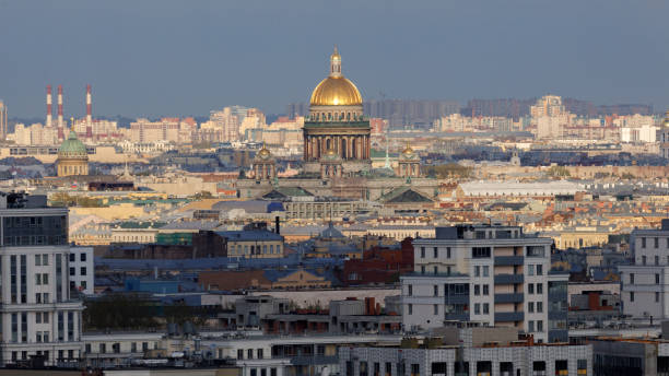 istock Isaac cathedral trough the city 1224364516