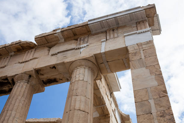 istock Antique greek temple column detail 1224368042