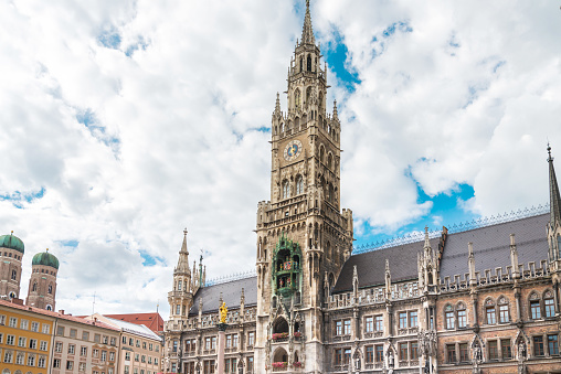 MUNICH, GERMANY - June 25, 2018: Mary's Square (Our Lady's Square) in Munich, Germany