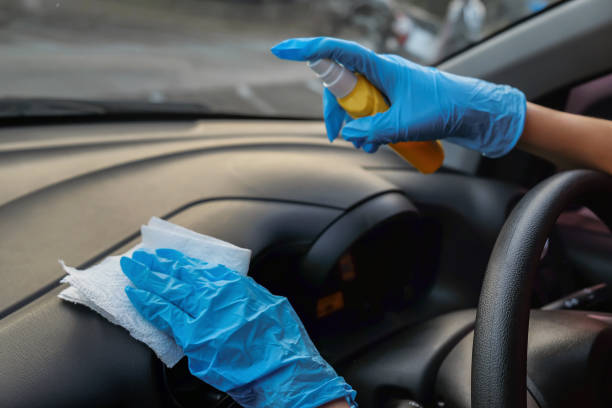 istock Cleaning your car interior to avoid the risk of Covid 19 1224381620